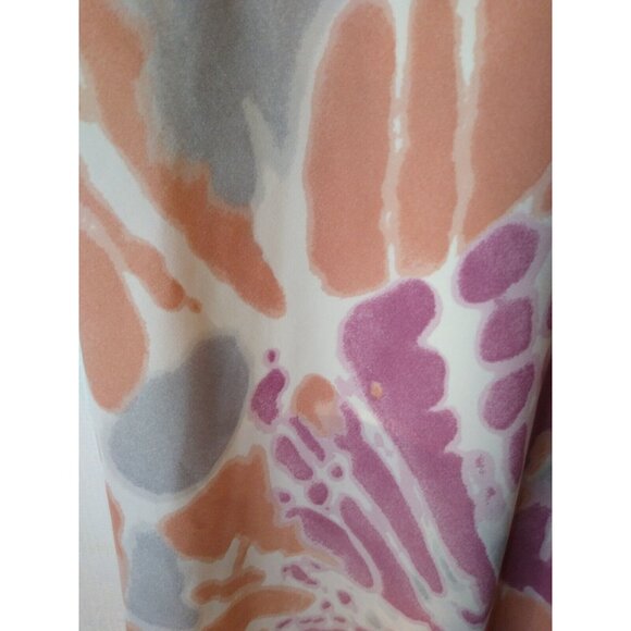 WISHLIST APPAREL Woman's Size M Multicolor Tie Dye Midi Skirt Lined Side Zip NEW - Picture 2 of 7